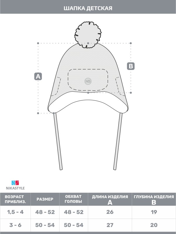 картинка Шапка утепленная для мальчика NIKASTYLE 11з15524 Черный от магазина детских товаров ALiSa