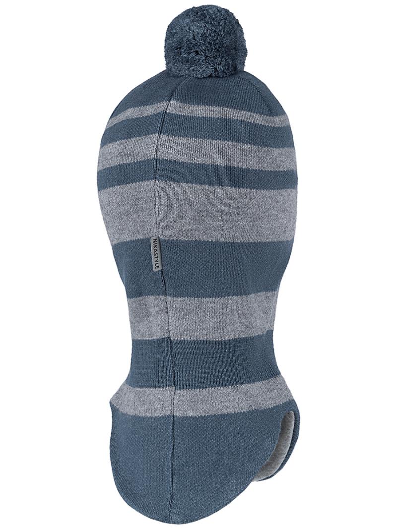 картинка Шлем демисезонный для мальчика NIKASTYLE 10м10124 джинс серый от магазина детских товаров ALiSa