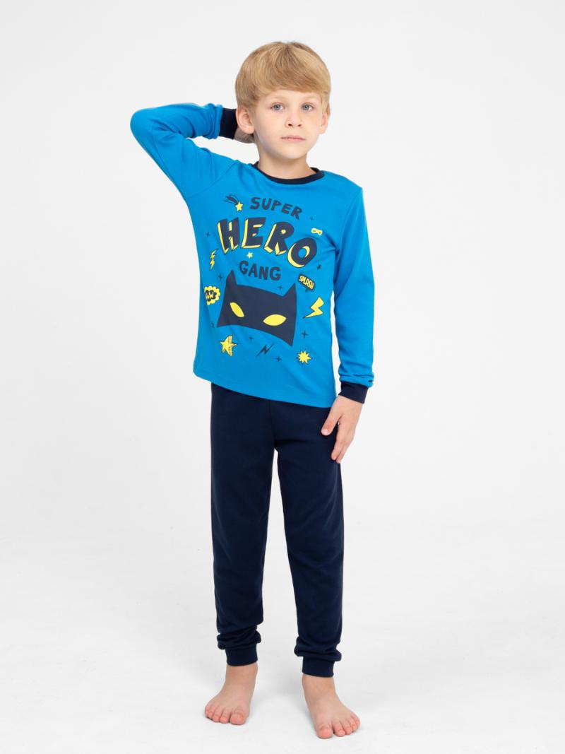 картинка Пижама для мальчика Cherubino CWKB 50138-42 Синий от магазина детских товаров ALiSa