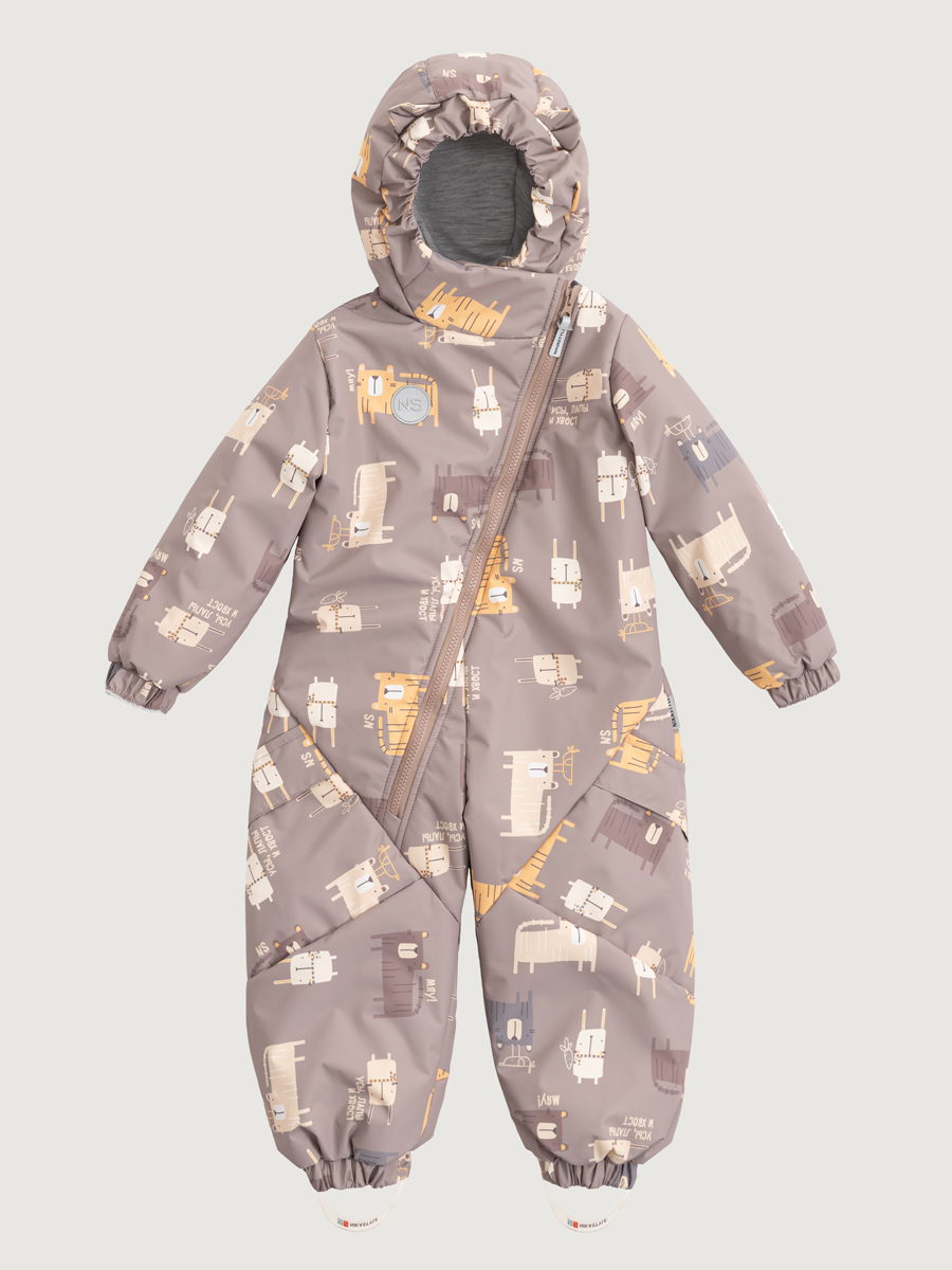 картинка Комбинезон утеплённый NIKASTYLE 8м0125 Капучино от магазина детских товаров ALiSa