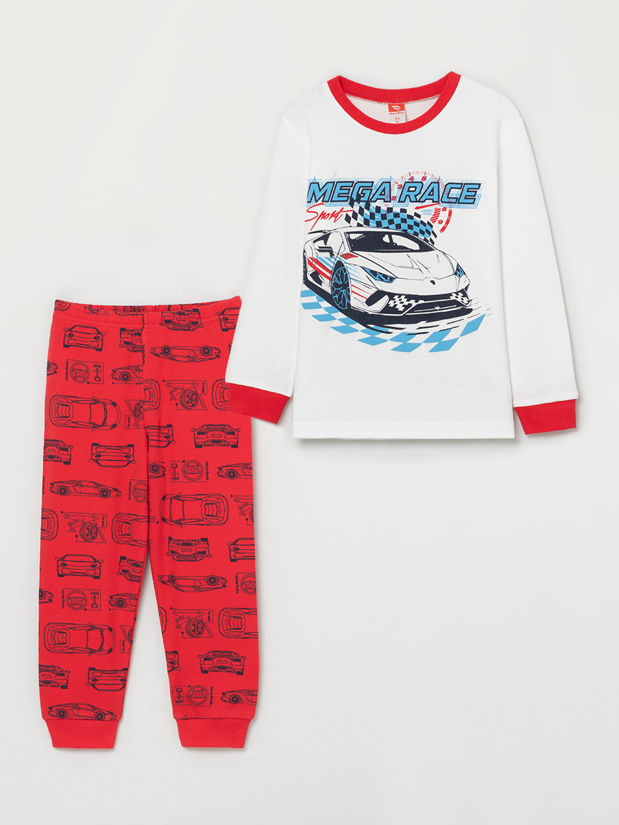 картинка Пижама для мальчика Cherubino CSBB 50021-21 Экрю от магазина детских товаров ALiSa