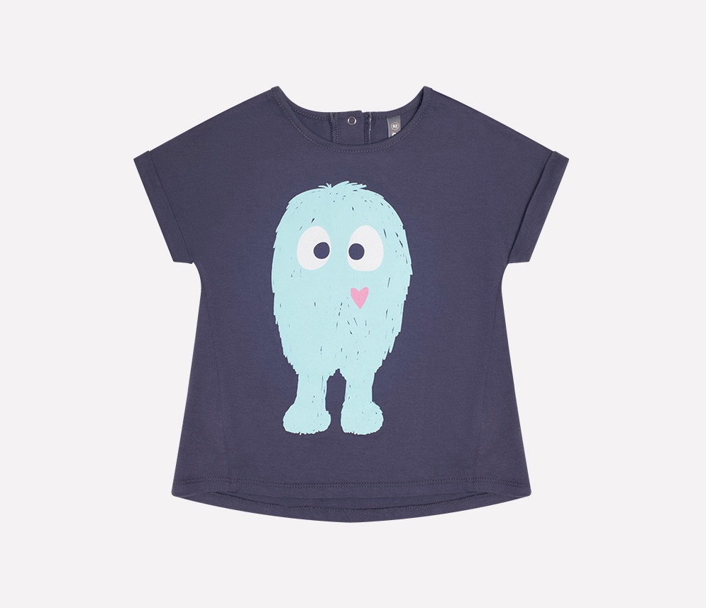 картинка Футболка для девочки Crockid КР 300803 темно-серый к225 от магазина детских товаров ALiSa