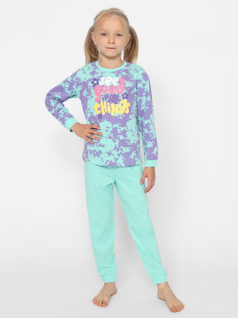 картинка Пижама для девочки Cherubino CWKG 50147-38 Ментоловый от магазина детских товаров ALiSa