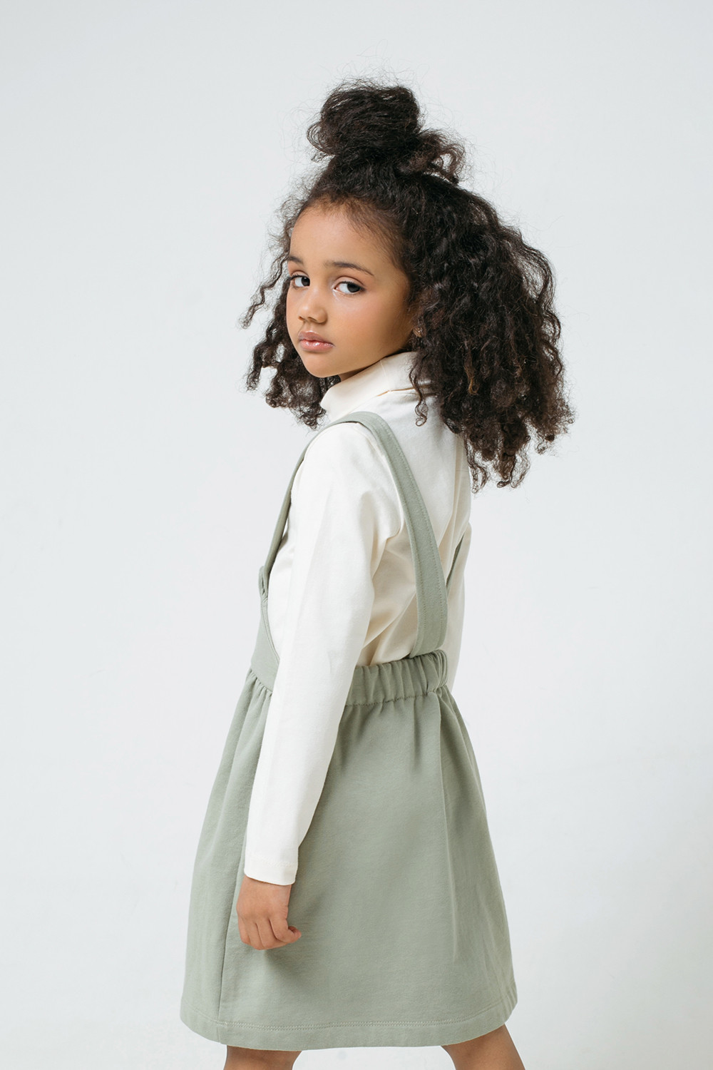 картинка Сарафан для девочки Crockid КР 5710 оливковый хаки к299 от магазина детских товаров ALiSa
