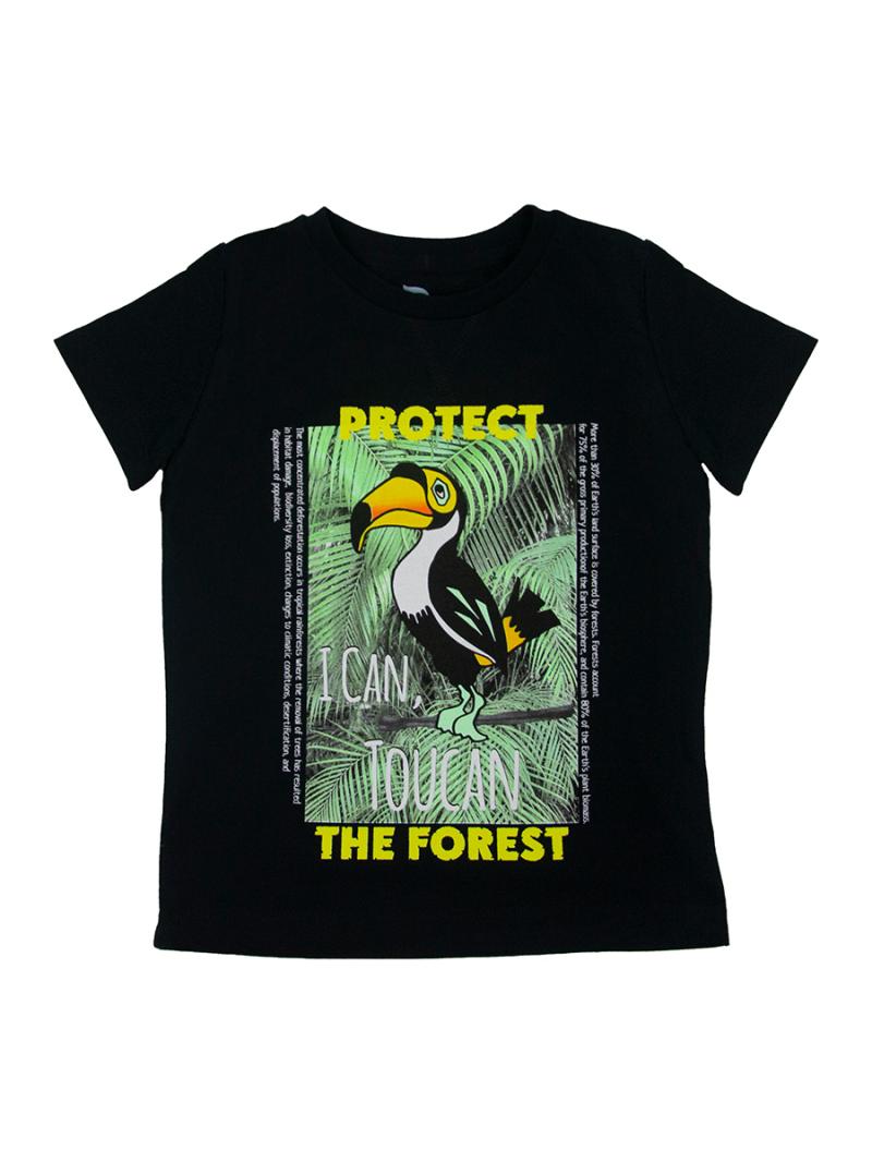 картинка Футболка для мальчика CSKB 63087-22-313 Черный от магазина детских товаров ALiSa