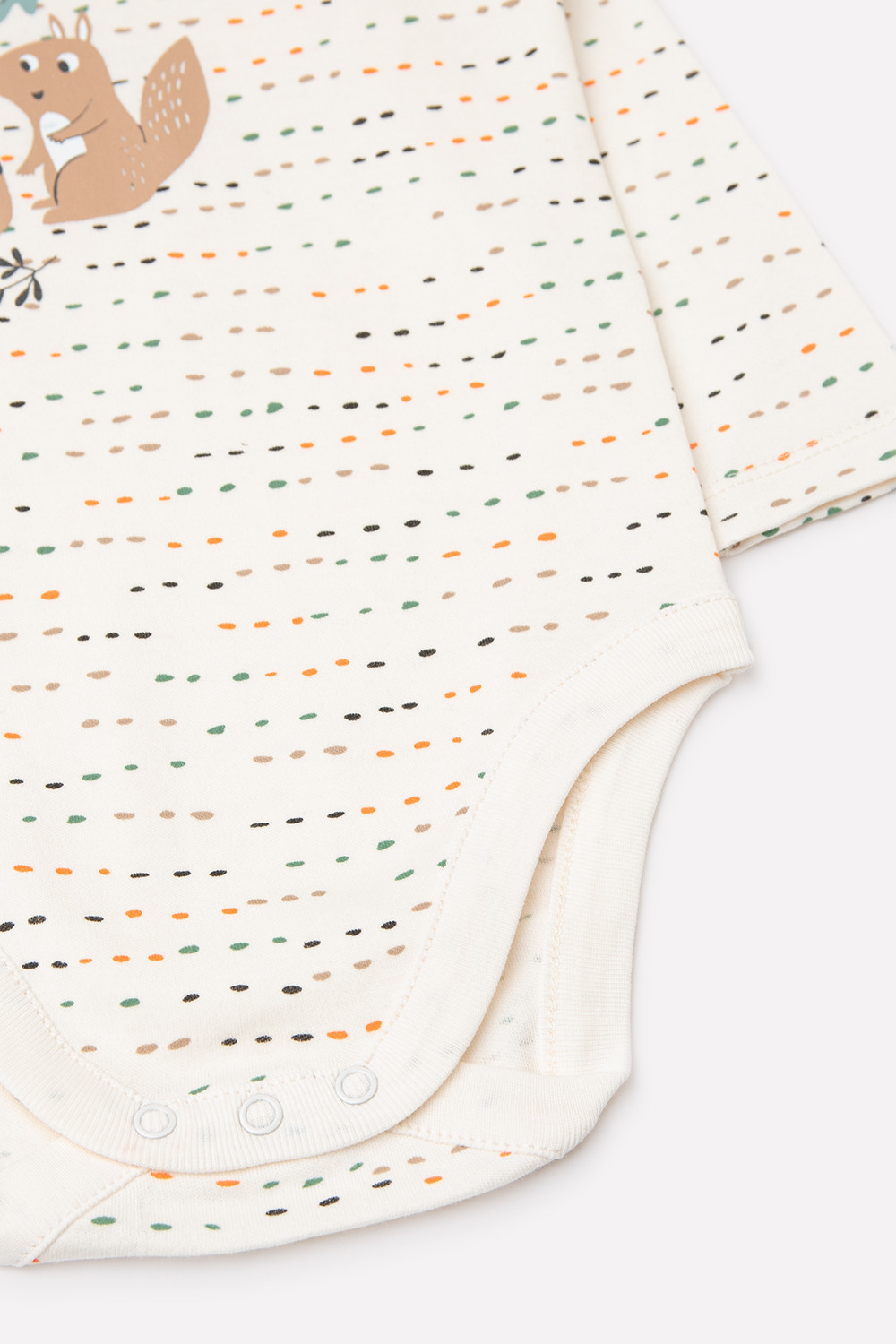картинка Полукомбинезон для девочки Crockid К 6293 цветные штрихи на белой лилии от магазина детских товаров ALiSa
