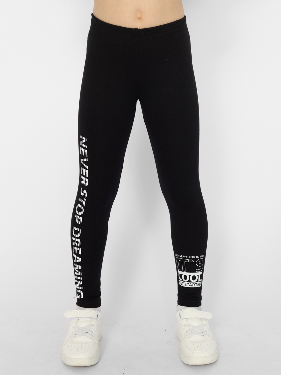 картинка Легинсы для девочки CWJG 70401-22 Черный от магазина детских товаров ALiSa