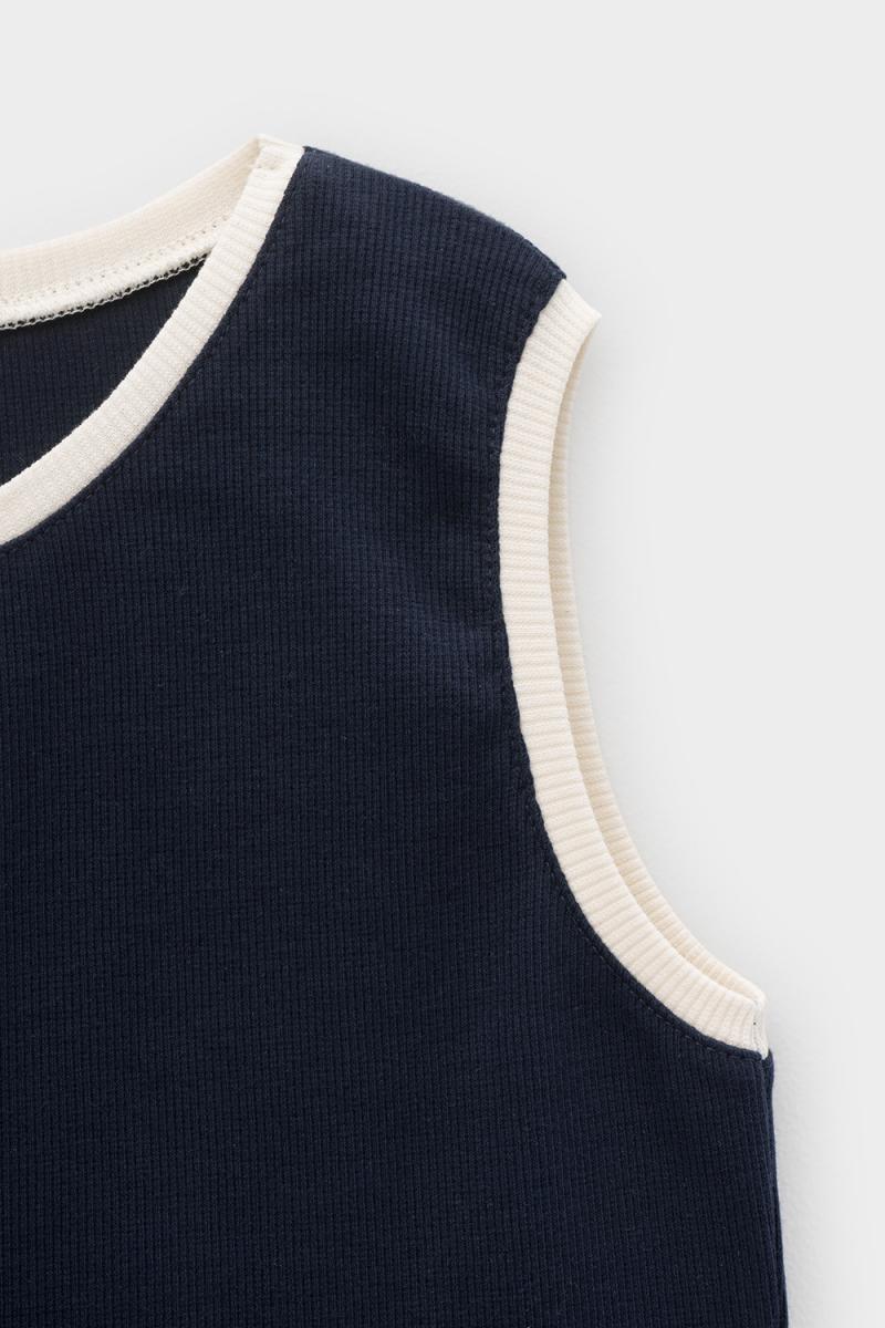 картинка Майка для девочки Crockid КБ 302073 индиго от магазина детских товаров ALiSa