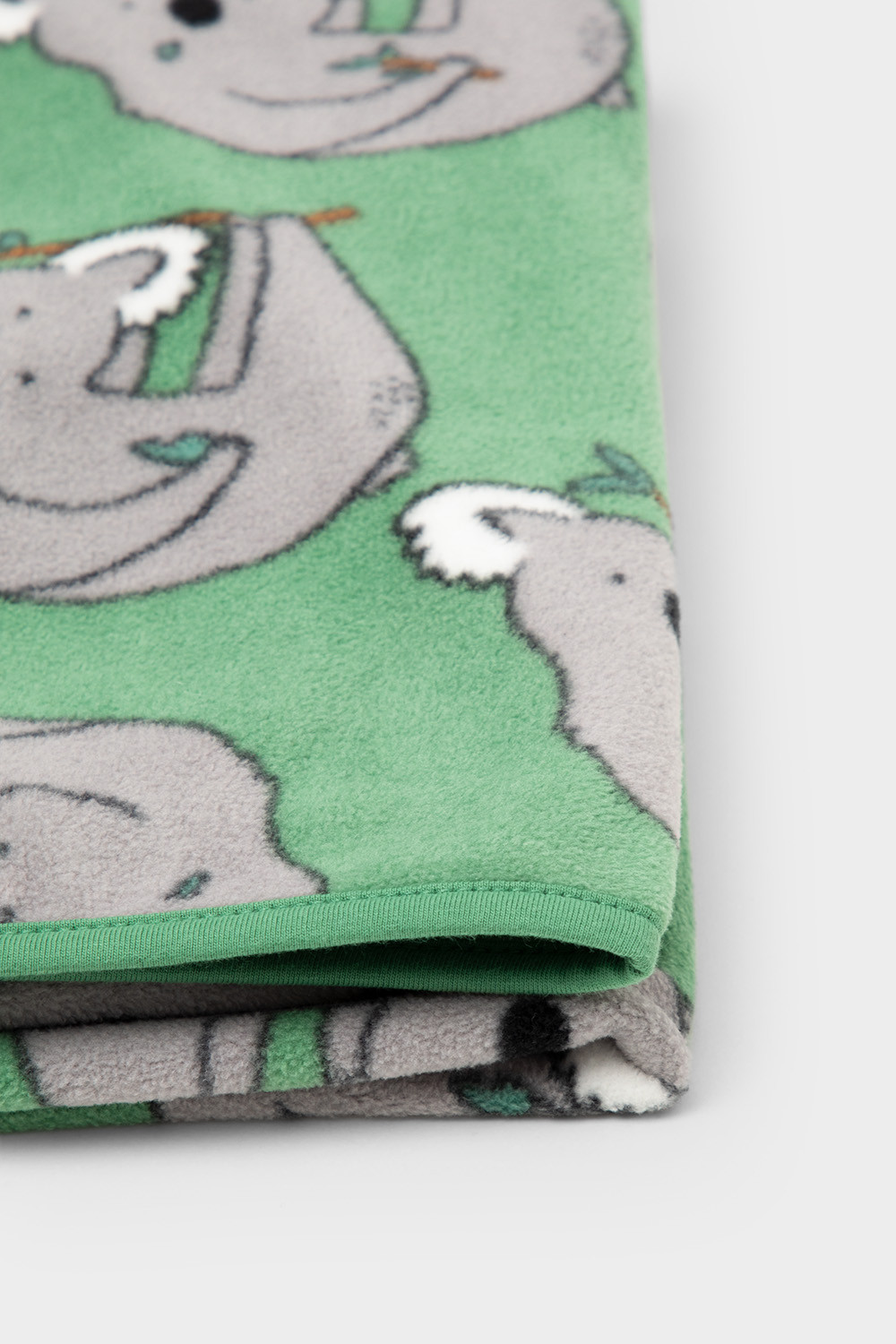 картинка Плед флисовый Crockid ФЛ 85000 лесная зелень, коалы от магазина детских товаров ALiSa
