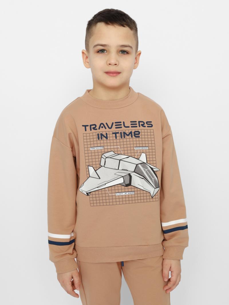 картинка Комплект для мальчика Cherubino CSKB 90161-31-353 Бежевый от магазина детских товаров ALiSa