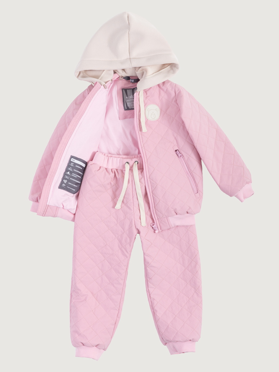 картинка Комплект утеплённый для девочки NIKASTYLE 7м9725 Пудра от магазина детских товаров ALiSa