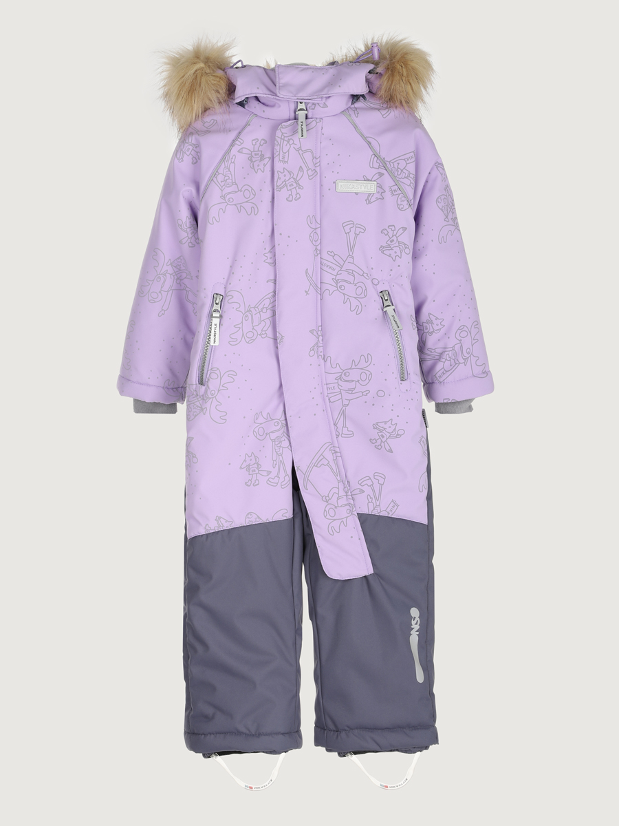 картинка Комбинезон для девочки NIKASTYLE 8з0425 Лаванда Инжир от магазина детских товаров ALiSa