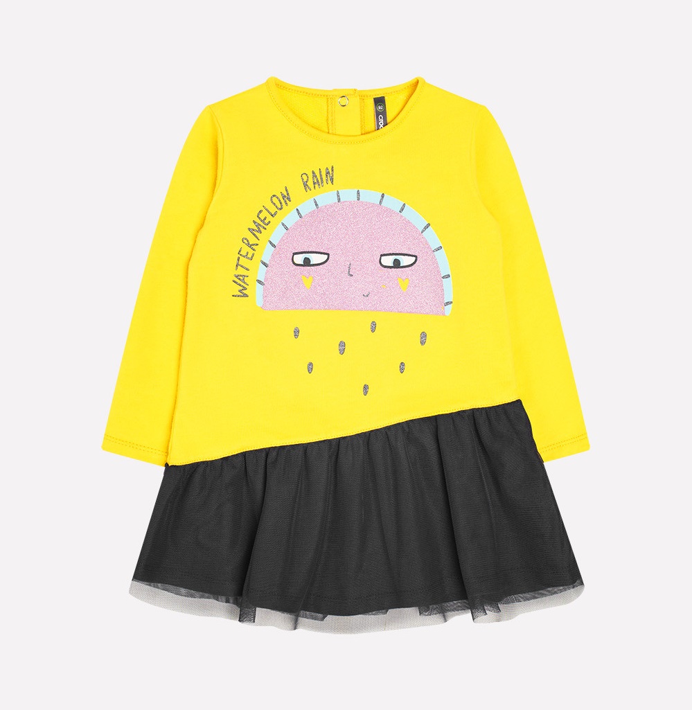 картинка Платье для девочки Crockid КР 5561 желтый к231 от магазина детских товаров ALiSa