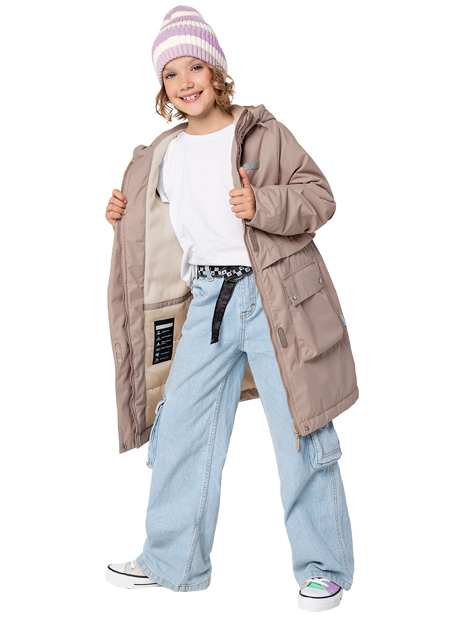 картинка Куртка утепленная для девочки NIKASTYLE 4м3624 миндаль от магазина детских товаров ALiSa