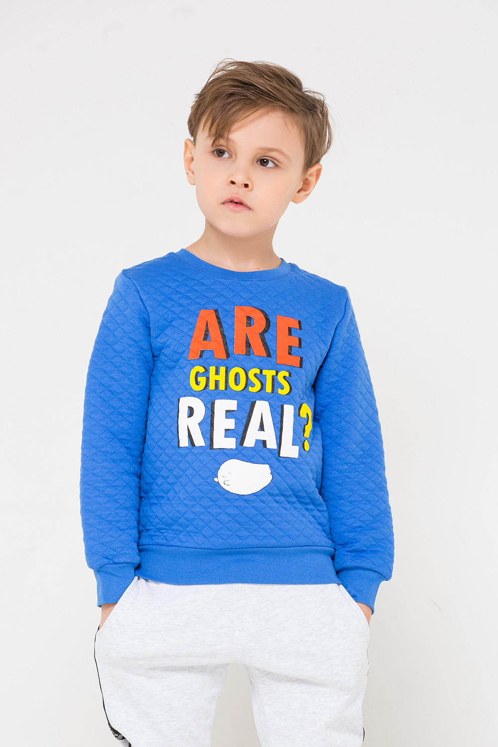 картинка Джемпер для мальчика Crockid КР 301091 ярко-голубой к270 от магазина детских товаров ALiSa