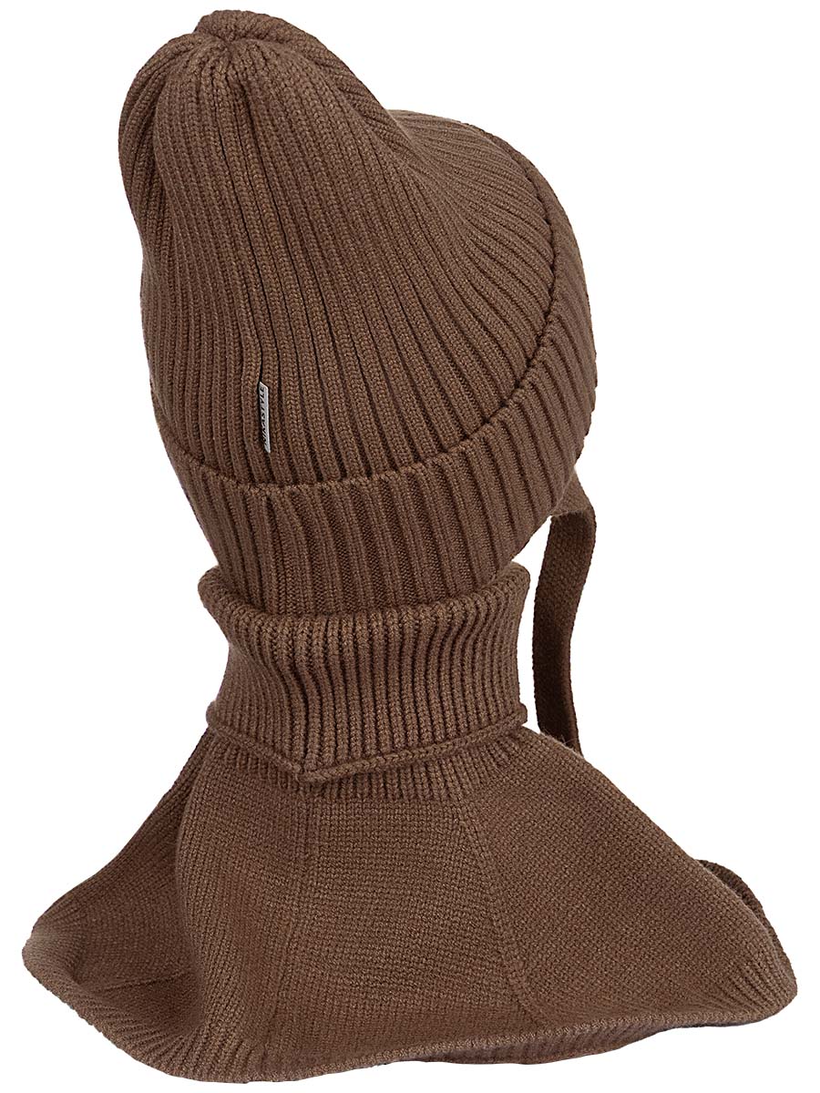 картинка Комплект шапка манишка для мальчика NIKASTYLE 12з16024 Орех от магазина детских товаров ALiSa