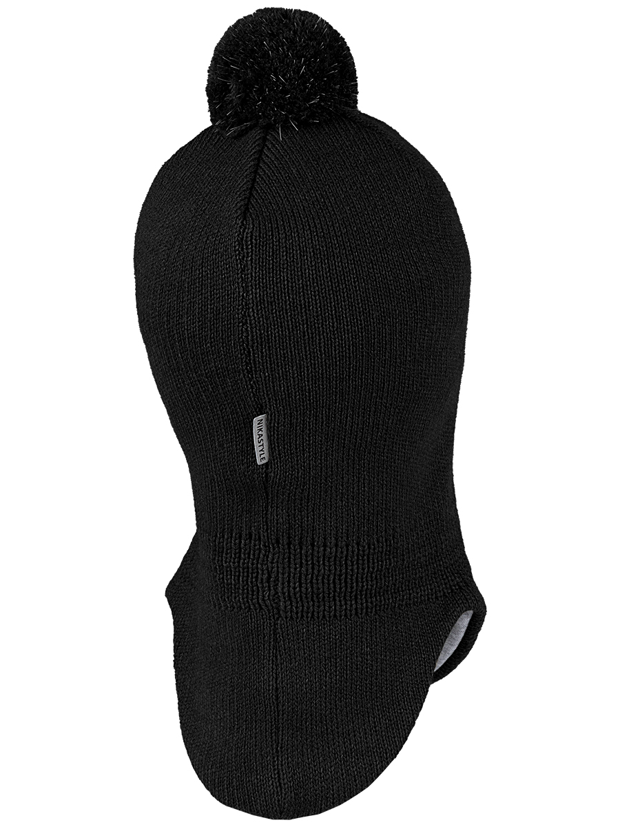 картинка Балаклава утепленная для мальчика NIKASTYLE 10з15225 Черный от магазина детских товаров ALiSa