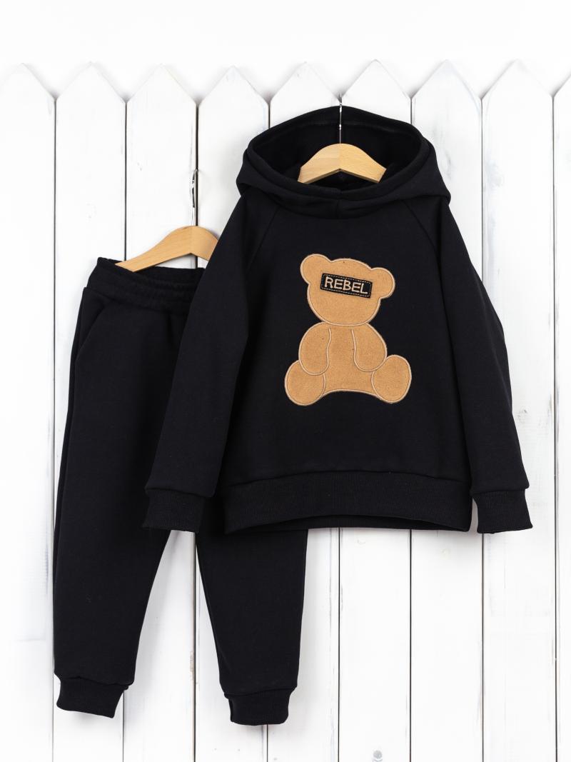 картинка Комплект детский Baby Boom КД493/5-Ф Черный мишка от магазина детских товаров ALiSa