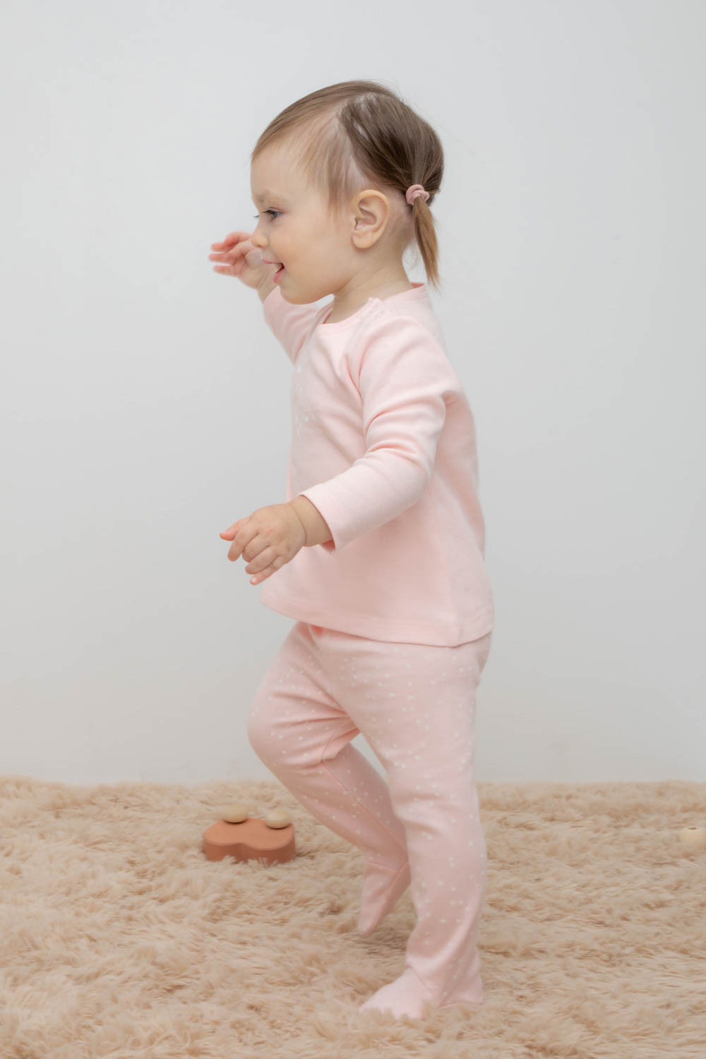 картинка Джемпер для девочки Crockid К 300869 бежево-розовый, белый песок (розовый) я123 от магазина детских товаров ALiSa