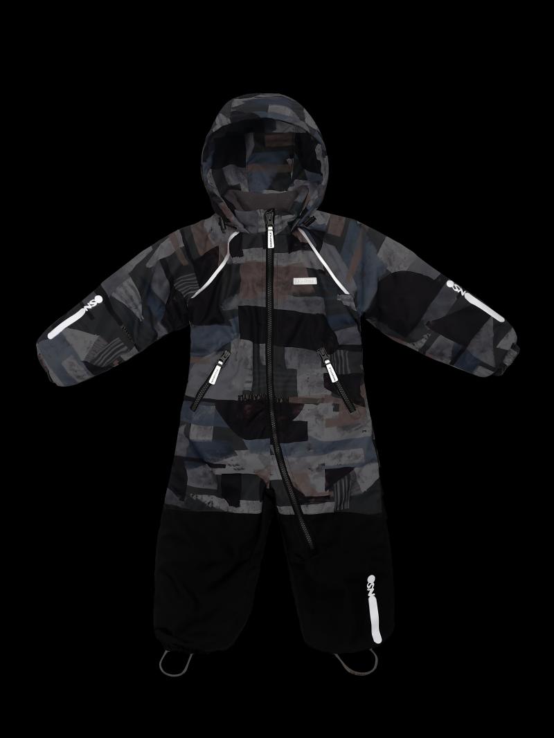 картинка Комбинезон утеплённый для мальчика NIKASTYLE 8м0925 Хаки черный от магазина детских товаров ALiSa