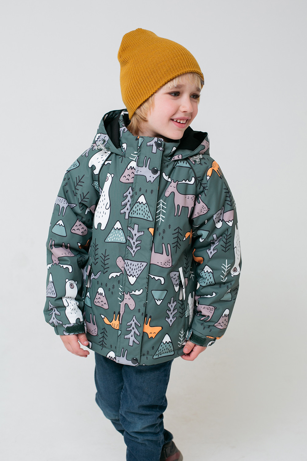 картинка Куртка зимняя для мальчика Crockid ВК 36058/н/2 ГР от магазина детских товаров ALiSa