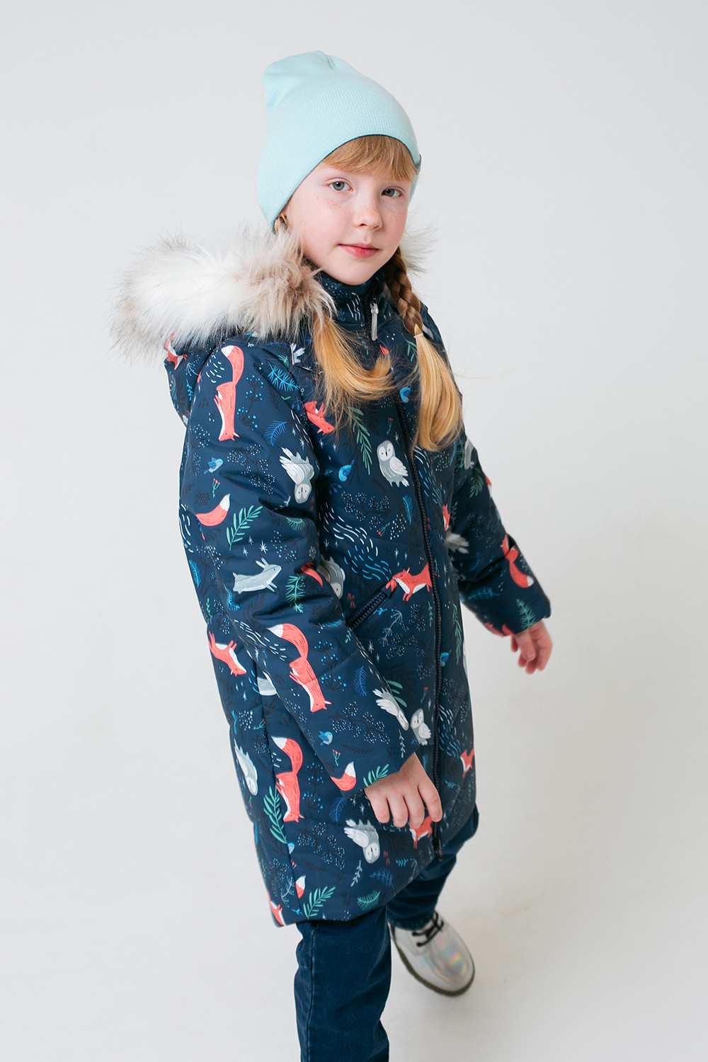 картинка Пальто зимнее для девочки Crockid ВК 38067/н/4 ГР от магазина детских товаров ALiSa