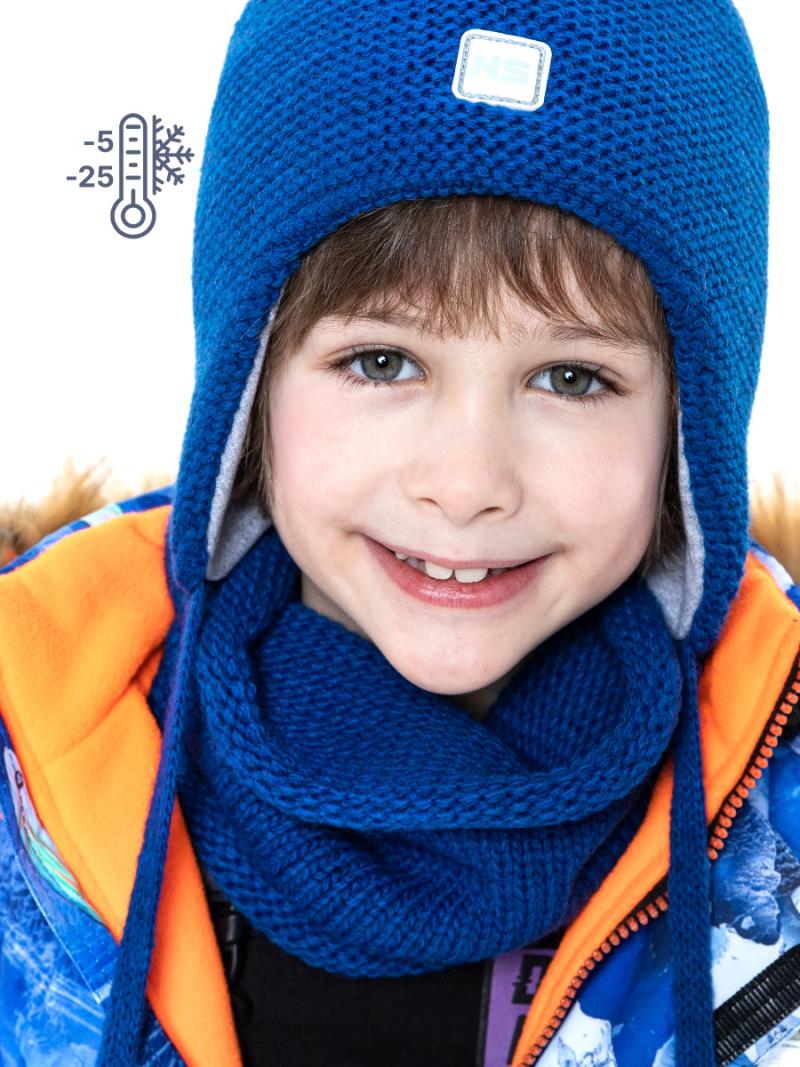 картинка Снуд зимний для мальчика NIKASTYLE 17з10323 ультрамарин от магазина детских товаров ALiSa