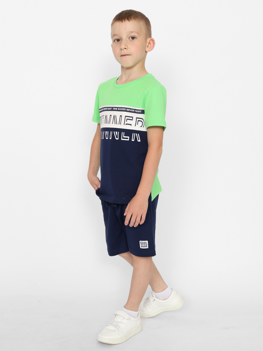 картинка Футболка для мальчика CWKB 63388-37 Зеленый от магазина детских товаров ALiSa