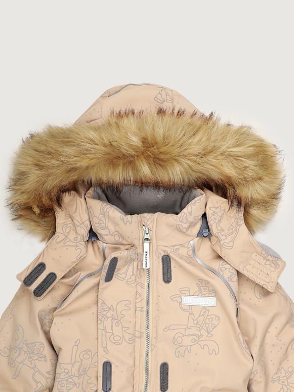 картинка Комбинезон для девочки NIKASTYLE 8з0625 Латте Серый от магазина детских товаров ALiSa