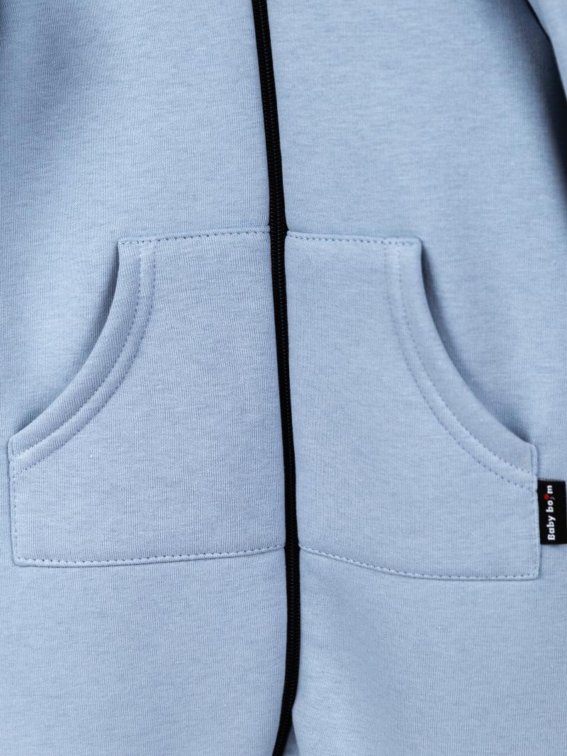 картинка Комбинезон для мальчика Baby Boom К183/29-Ф Серо-голубой от магазина детских товаров ALiSa