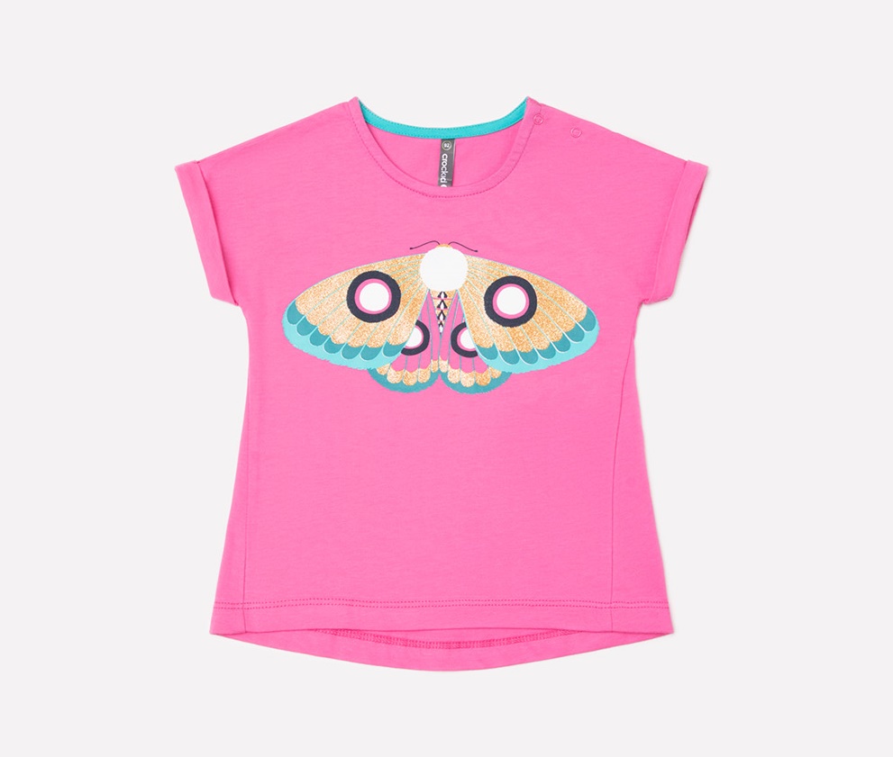 картинка Футболка для девочки Crockid КР 300413 клюква к237 от магазина детских товаров ALiSa