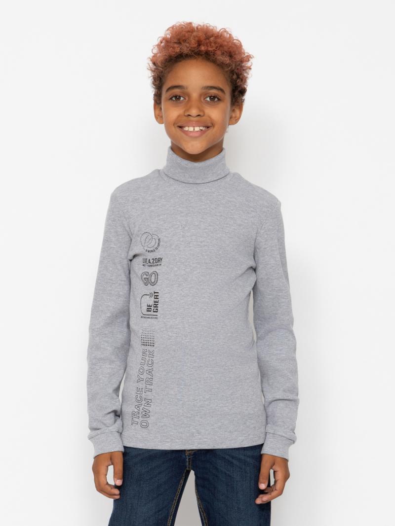 картинка Водолазка для мальчика CWJB 63668-11-383 Серый меланж от магазина детских товаров ALiSa