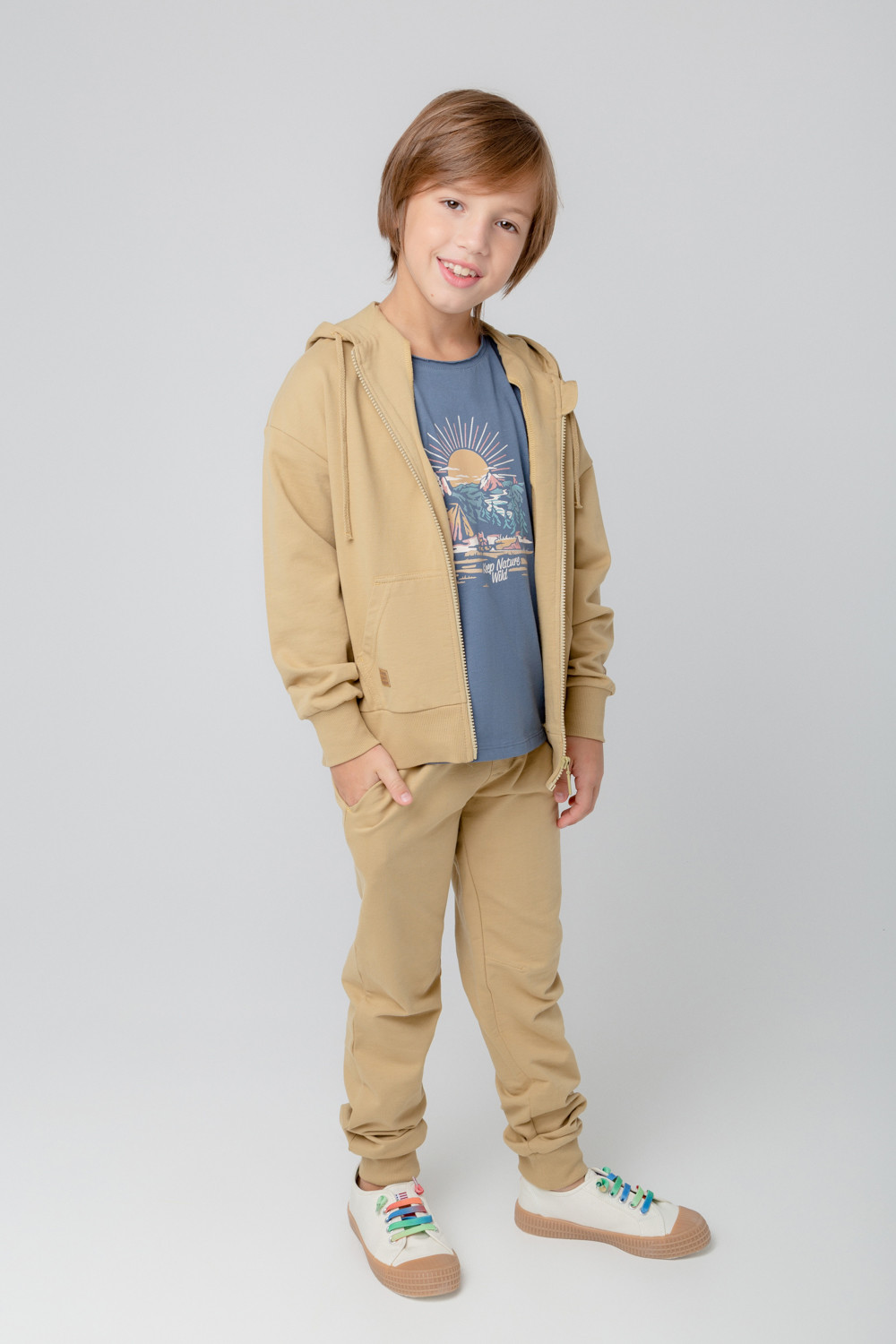картинка Брюки для мальчика Crockid КР 400519 светлая бронза к368 от магазина детских товаров ALiSa