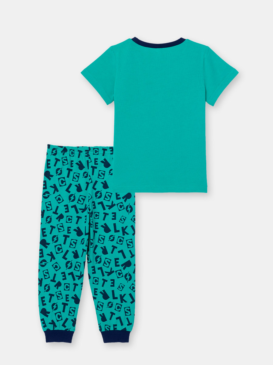 картинка Пижама для мальчика Cherubino CSKB 50063-37 Зеленый от магазина детских товаров ALiSa