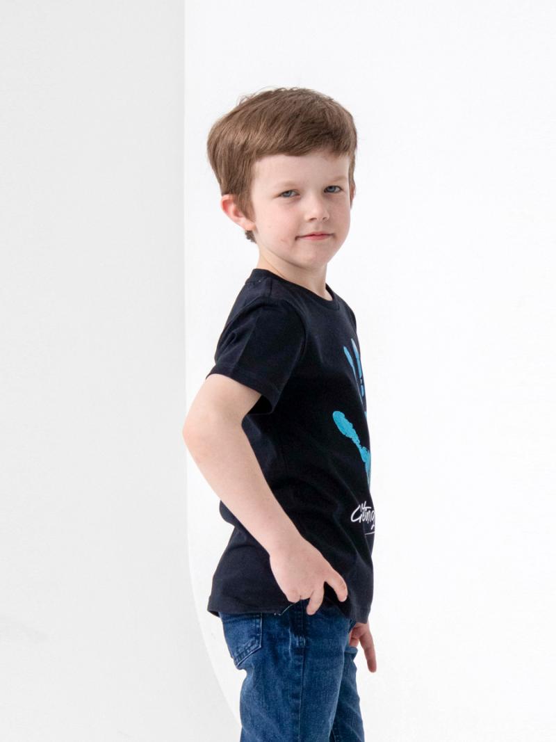 картинка Футболка для мальчика CSJB 63115-22-320 Черный от магазина детских товаров ALiSa