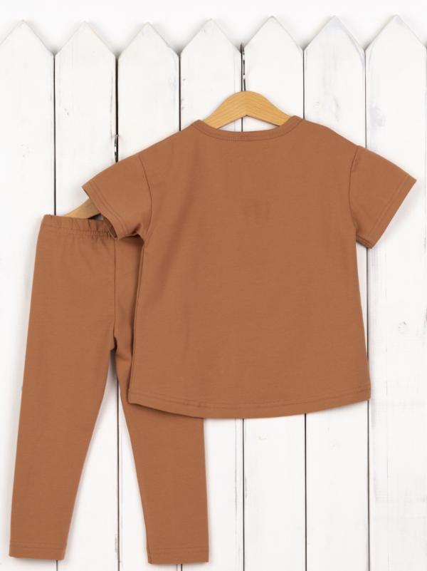 картинка Комплект для девочки Baby Boom КД554/2-К Индийский загар Мишка от магазина детских товаров ALiSa