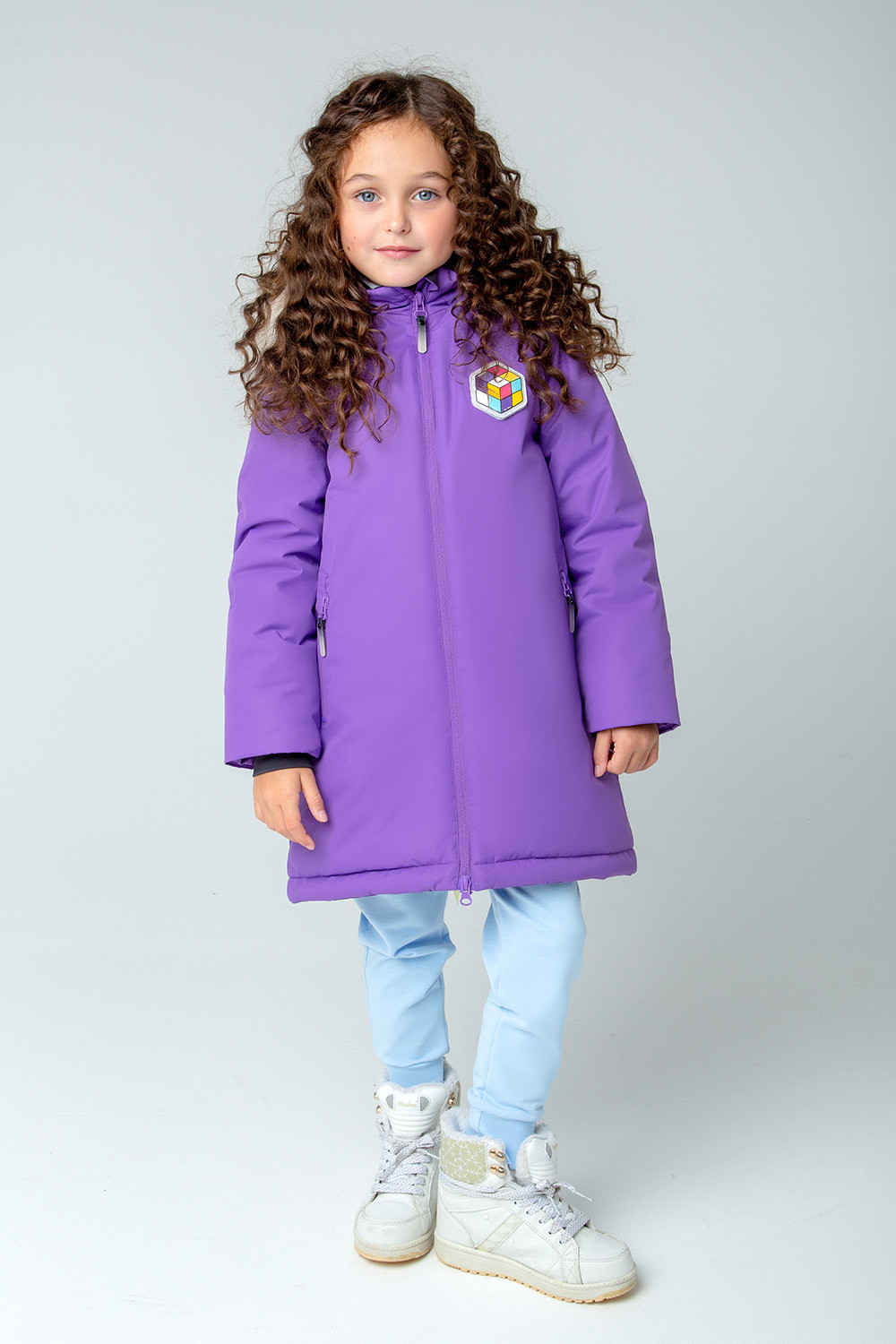 картинка Пальто зимнее для девочки Crockid ВК 38089/1 ГР от магазина детских товаров ALiSa