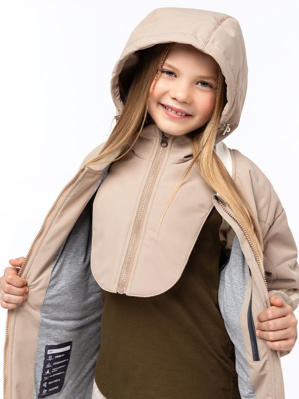 картинка Куртка утеплённая для девочки NIKASTYLE 4м5025 Латте от магазина детских товаров ALiSa