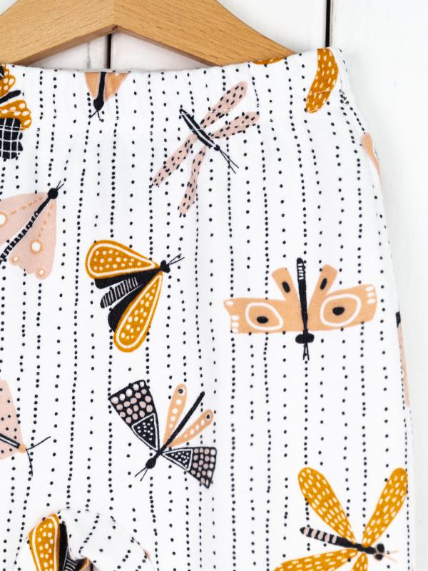 картинка Брюки для девочки Baby Boom П47/56-И я731 Мотыльки и стрекозы от магазина детских товаров ALiSa