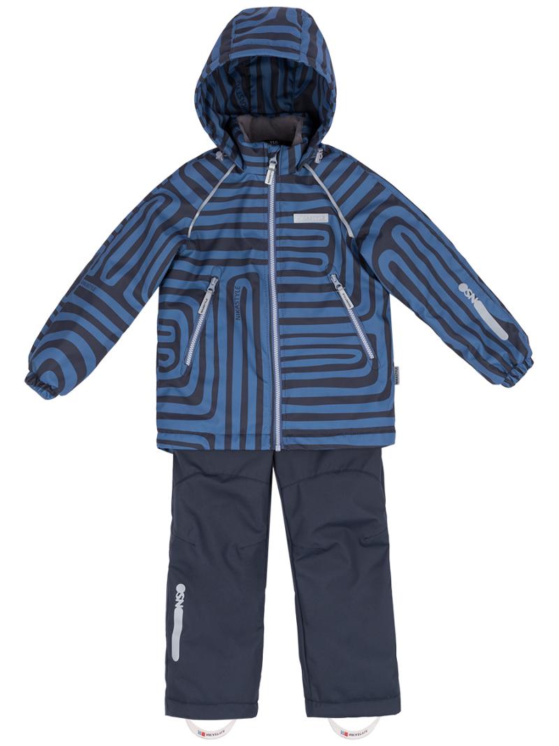 картинка Комплект утепленный для мальчика NIKASTYLE 7м1124 джинс графит от магазина детских товаров ALiSa