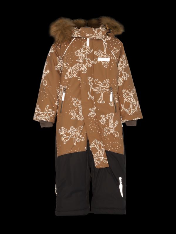 картинка Комбинезон для девочки NIKASTYLE 8з0425 Латте Серый от магазина детских товаров ALiSa