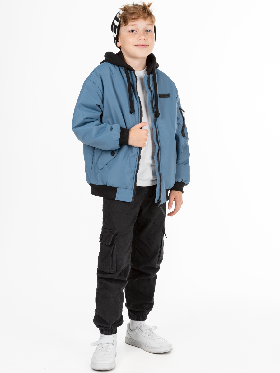 картинка Куртка утеплённая для мальчика NIKASTYLE 4м5525 Джинс от магазина детских товаров ALiSa