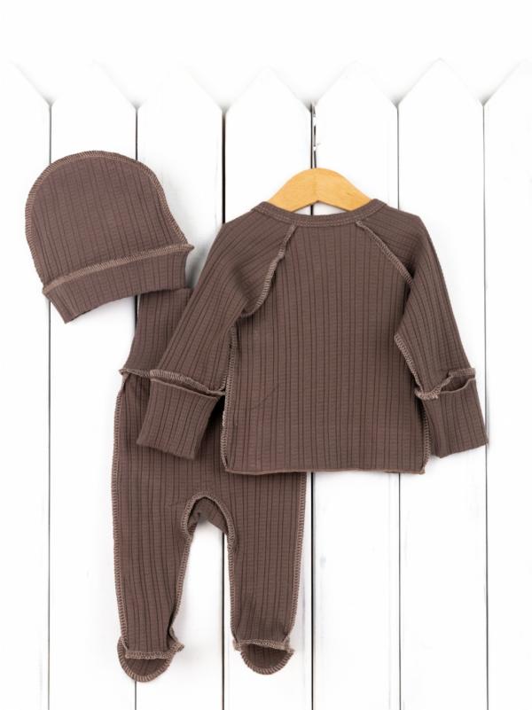 картинка Комплект детский Baby Boom КН154/2-Р Ажурная рибана Кофе я734 от магазина детских товаров ALiSa