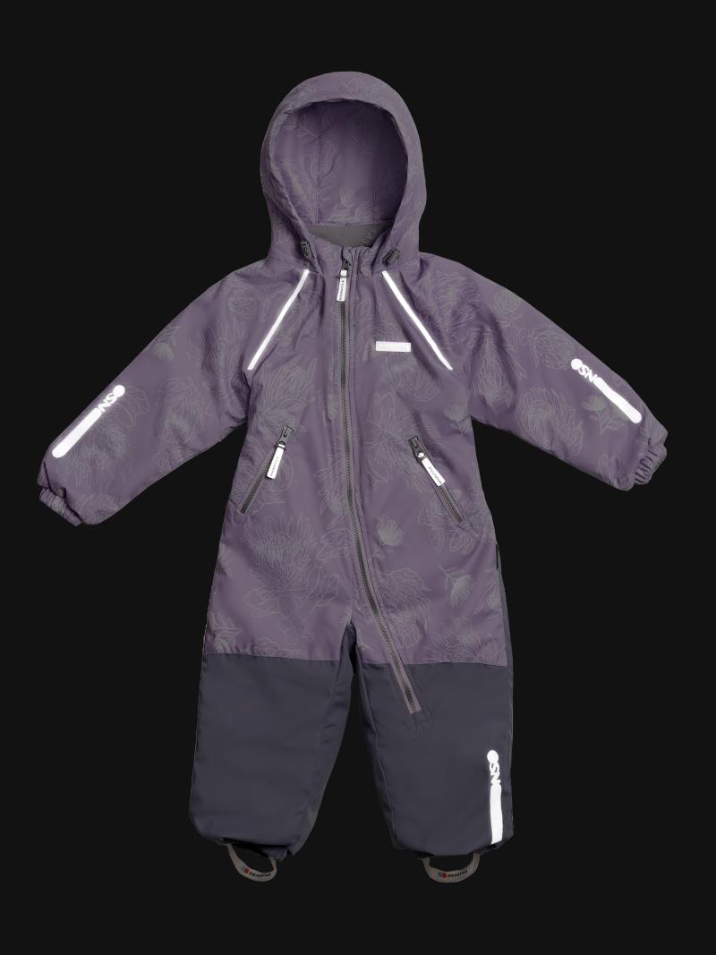 картинка Комбинезон утеплённый для девочки NIKASTYLE 8м1625 Лаванда серый от магазина детских товаров ALiSa