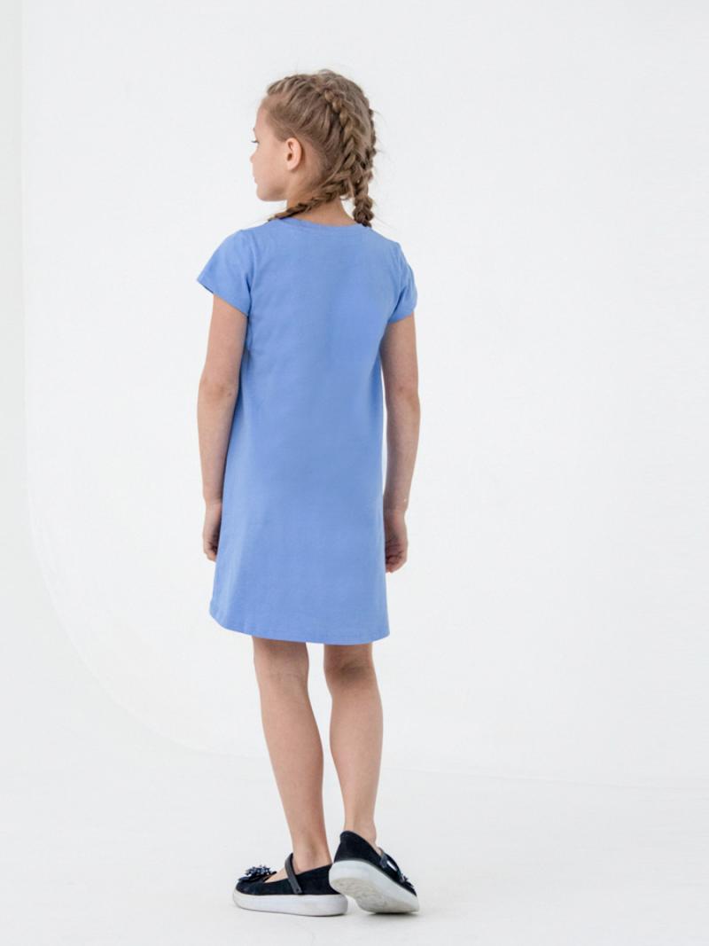 картинка Платье для девочки Cherubino CSKG 63092-43-314 Голубой от магазина детских товаров ALiSa