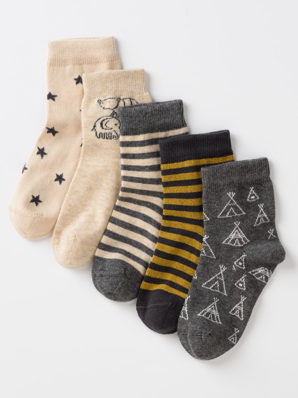 картинка Носки для мальчика Artie 5-3m865 5 пар Графит от магазина детских товаров ALiSa