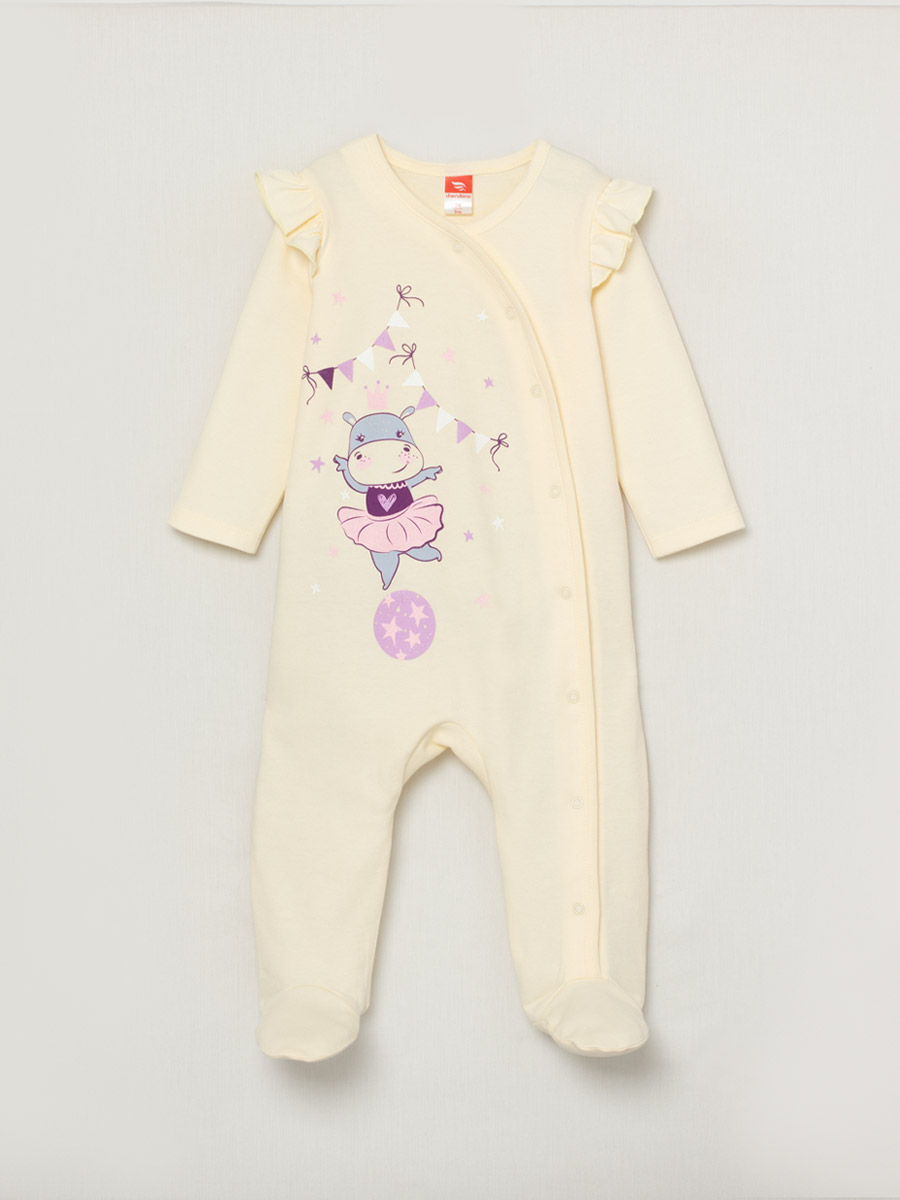 картинка Комбинезон для девочки CWNG 90040-21-281 Экрю от магазина детских товаров ALiSa