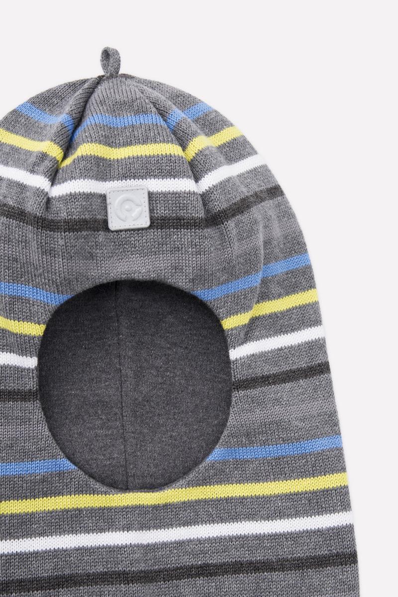 картинка Шапка-шлем для мальчика Crockid КВ 20198 серый меланж от магазина детских товаров ALiSa