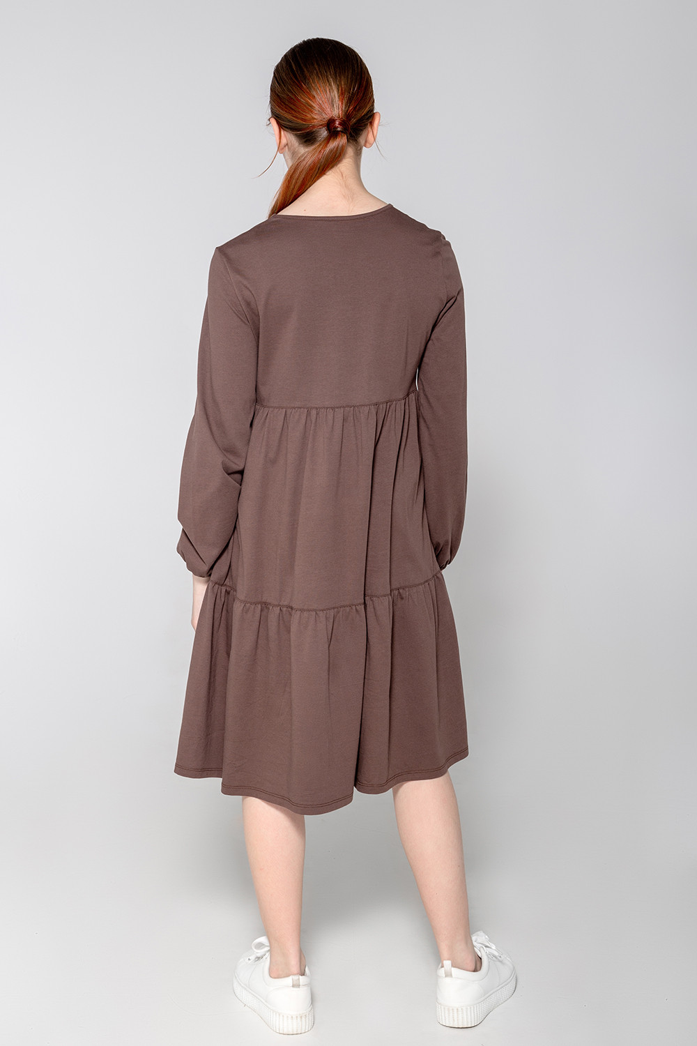 картинка Платье для девочки КБ 5780 шоколадно-коричневый к83 от магазина детских товаров ALiSa