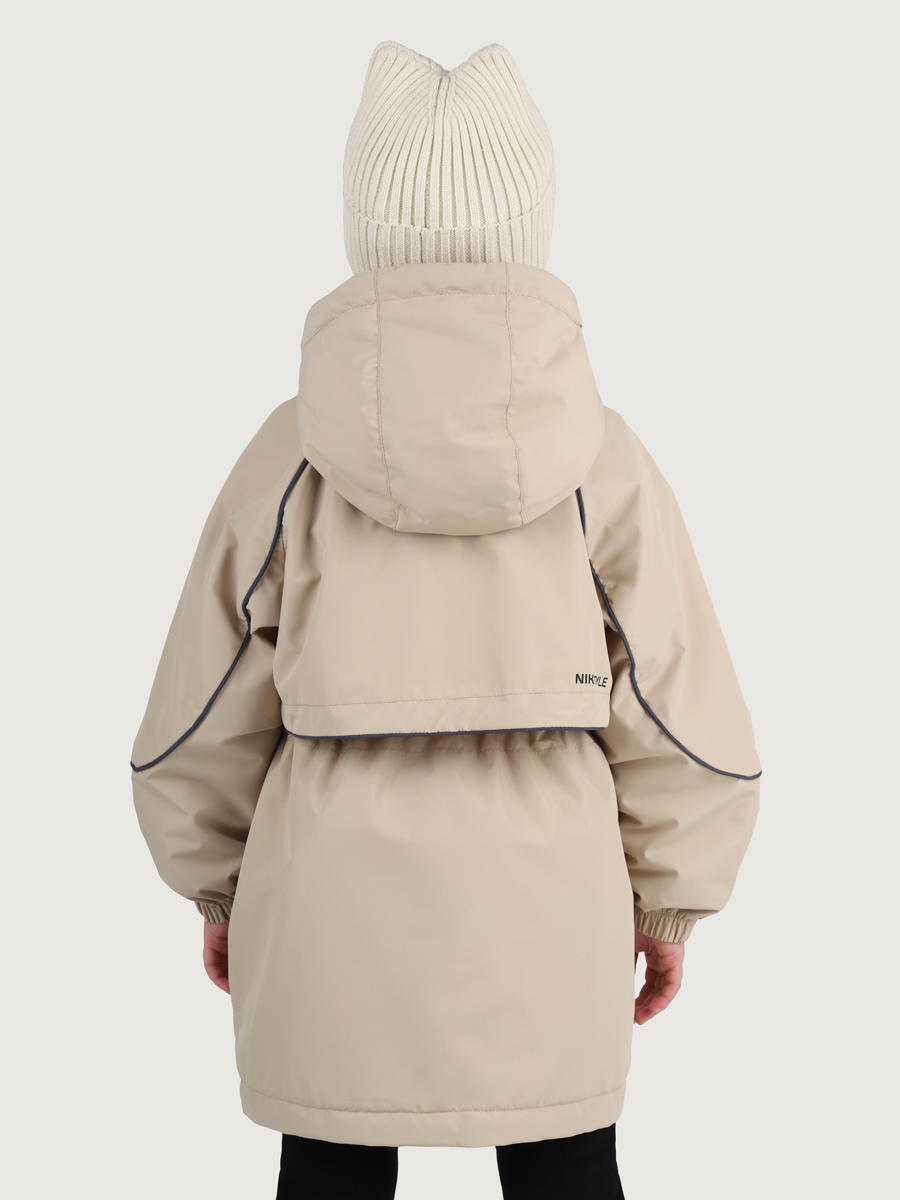 картинка Парка утеплённая для девочки NIKASTYLE 5м3425 Латте от магазина детских товаров ALiSa
